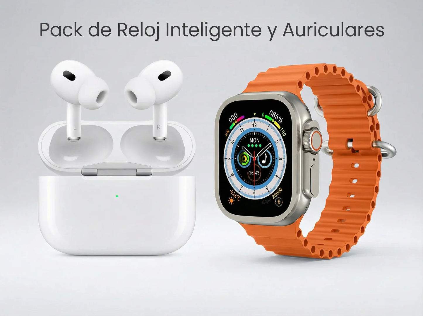 Pack Smartwatch Ultra Pro 2 + Auriculares Inalámbricos 2ª generación