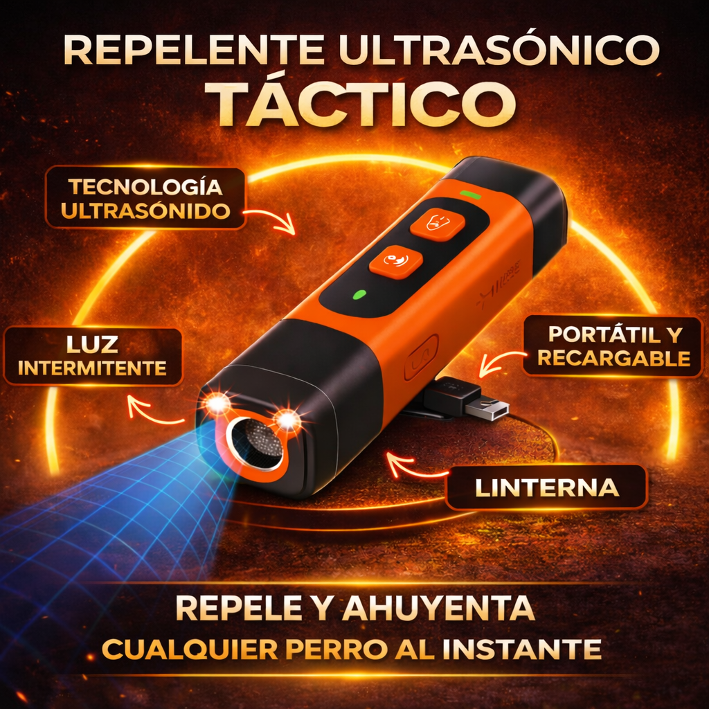 Repelente Ultrasónico Táctico - La Solución Definitiva