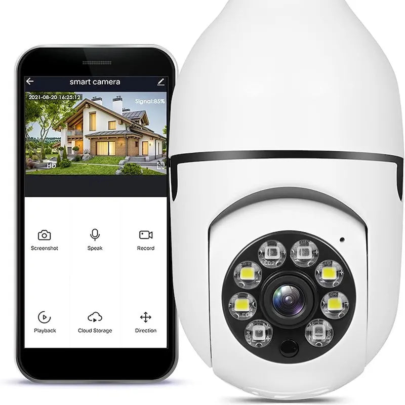 BOMBILLA ESPIA: CAMARA DE SEGURIDAD ULTRA SMART HD