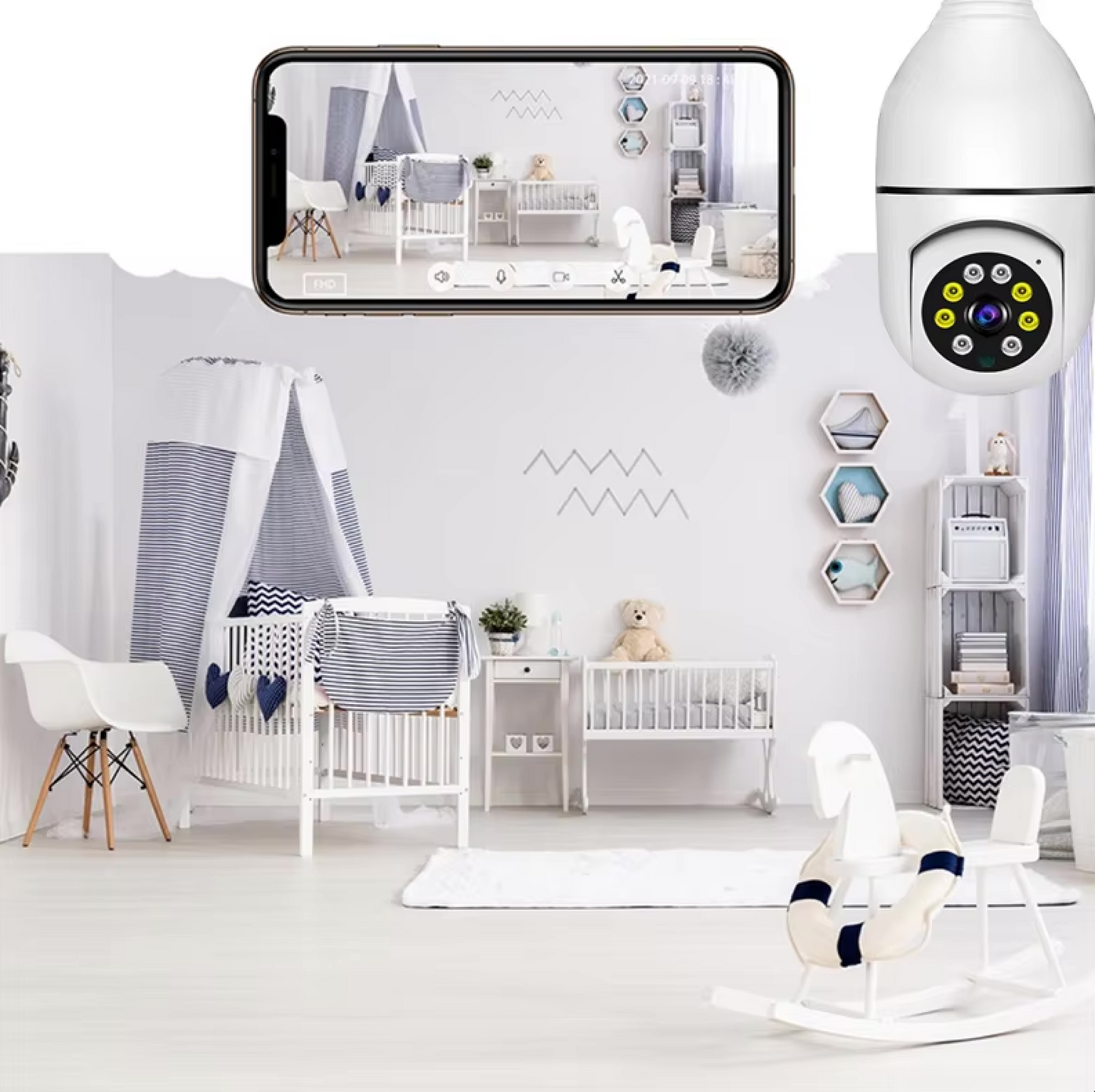 BOMBILLA ESPIA: CAMARA DE SEGURIDAD ULTRA SMART HD