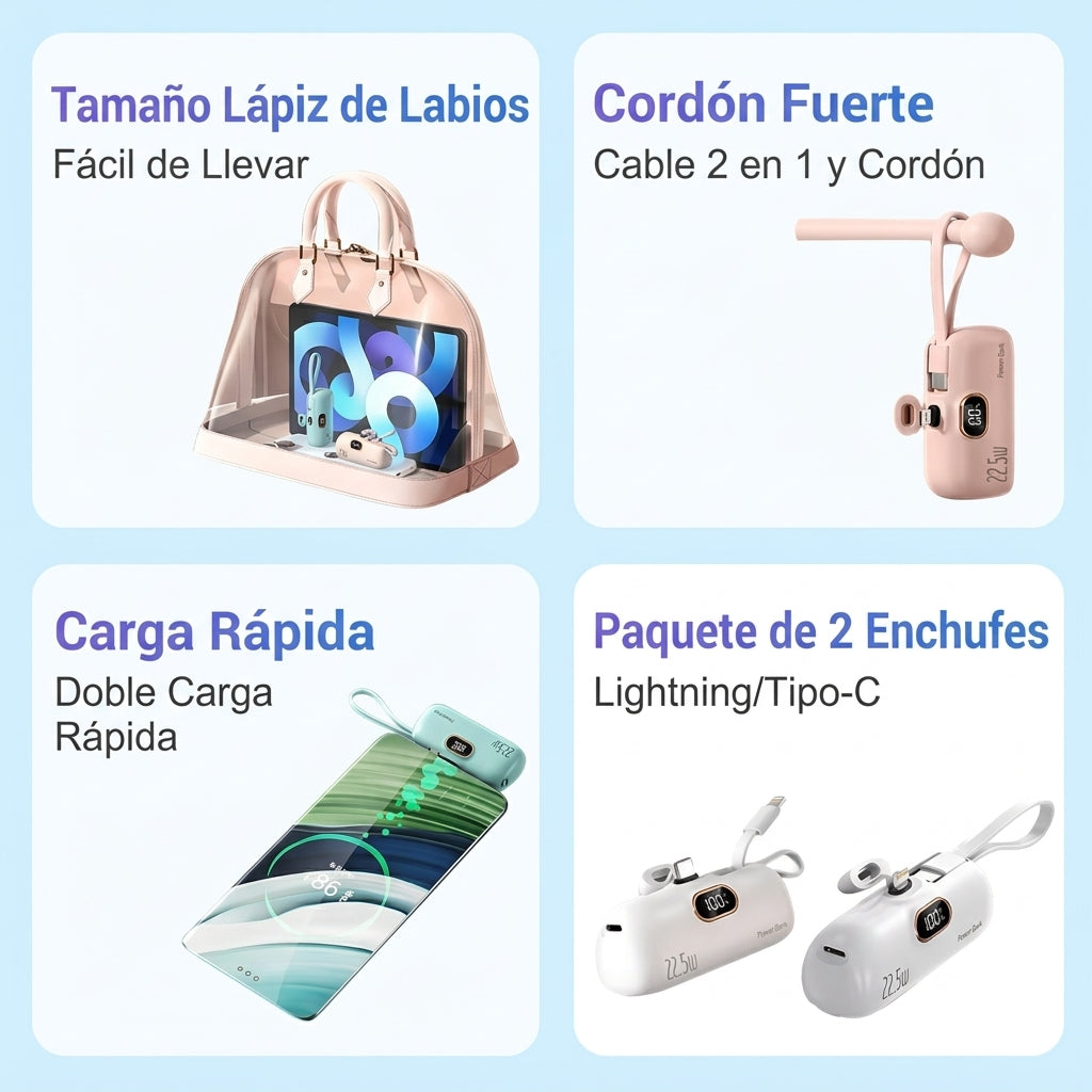 BATERIA PORTATIL (MINI POWER BANK) - ENVÍO GRATIS 😍😊