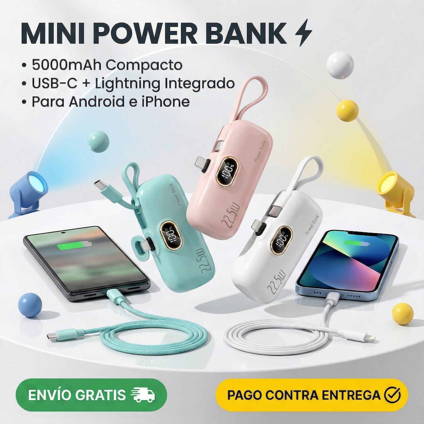 BATERIA PORTATIL (MINI POWER BANK) - ENVÍO GRATIS 😍😊