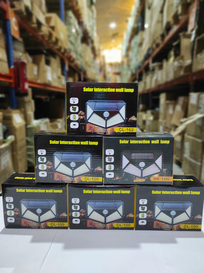 Aplique luz solar con sensor 100 LED