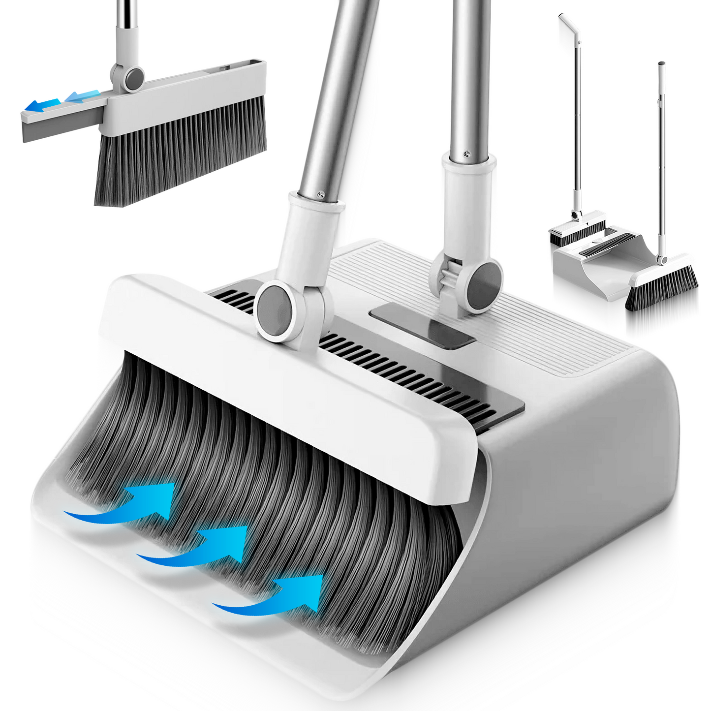 ESCOBA 3 en 1 - Recogedor + Función oculta