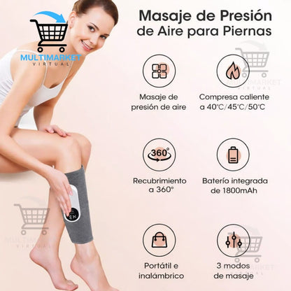 MASAJEADOR PORTÁTIL PARA PIERNAS Y BRAZOS – ALIVIO MUSCULAR INMEDIATO – RELAJACIÓN PROFUNDA – USO EN CASA Y VIAJE – ENVÍO GRATIS 🇨🇴
