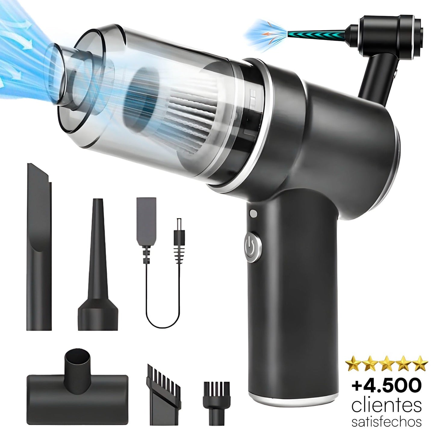 ASPIRADORA PORTÁTIL MULTIFUNCIÓN 2 en 1